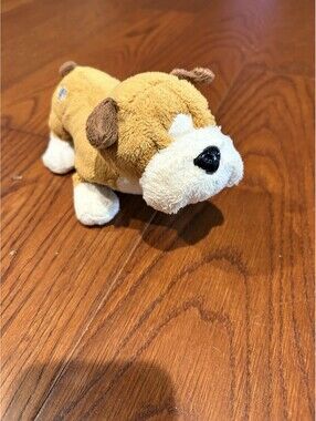 Webkinz Lil’ Kinz Bulldog 6.5" Plush Brown Puppy HS126